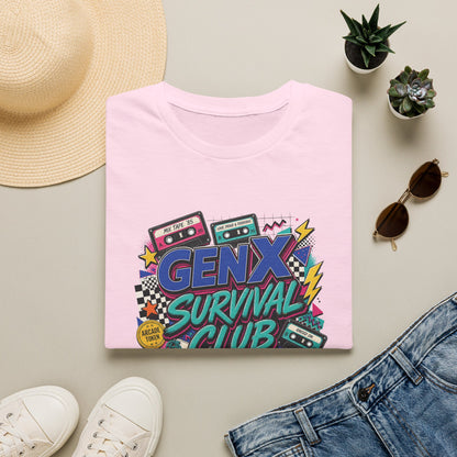 Gen X Survival Club T-Shirt | 80s Retro Cassette Graphic