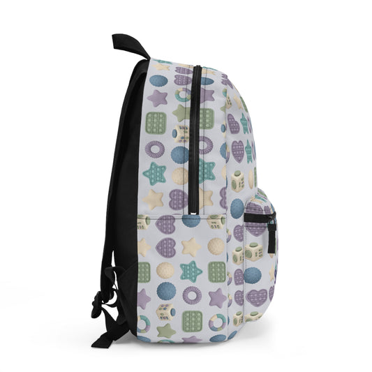 Pastel Pop It Pattern Backpack | Sensory Toy Inspired Print