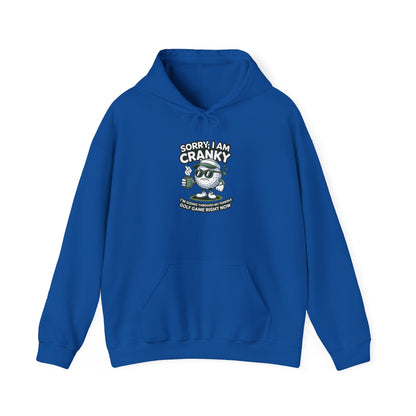 Sorry I Am Cranky Golf character Hoodie | Funny Golf Sweatshirt