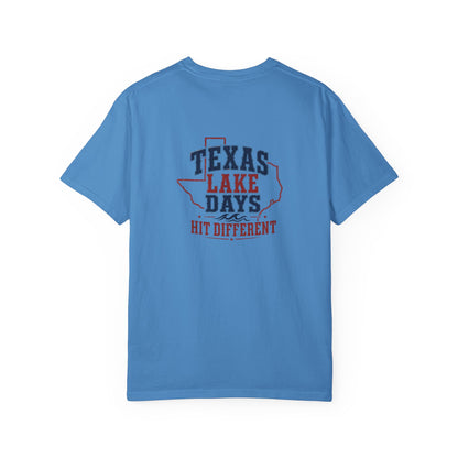 Texas Lake Days Hit Different T-shirt | State Outline Lake Life