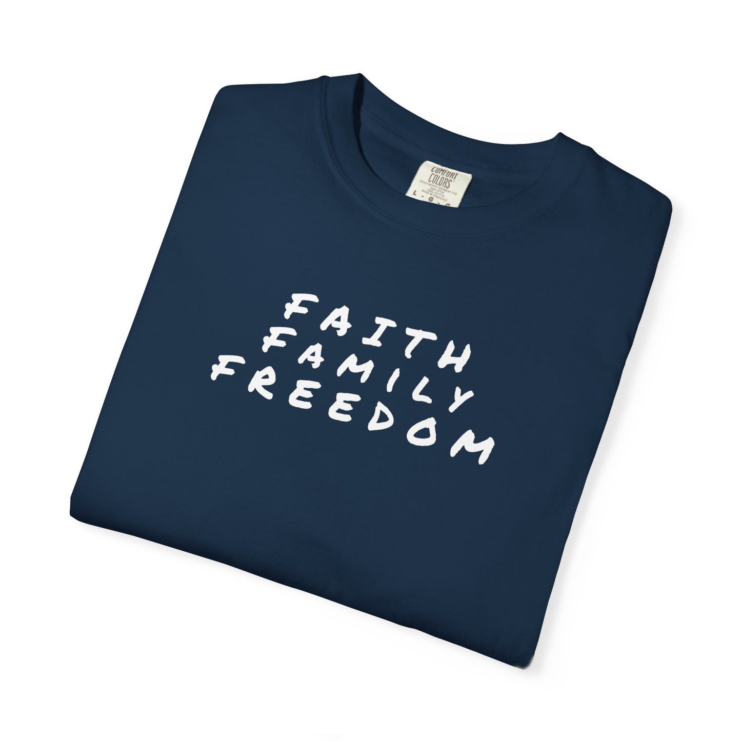 Faith Family Freedom Unisex T-shirt, Christian Tee, Faith Over Fear Shirt, Religious Apparel, Inspirational Clothing