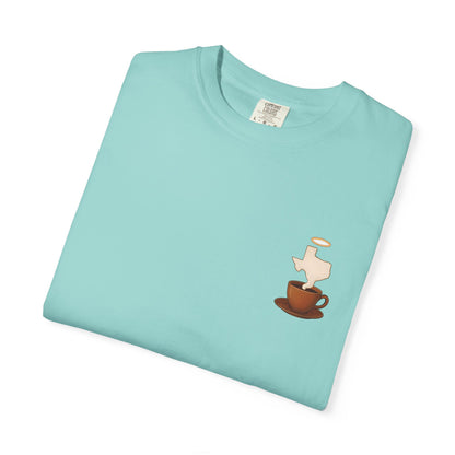 Blessings Brewed T-Shirt, Faith-Inspired Tee, Coffee Lover Gift, Texas Pride Apparel, Unisex Casual Wear