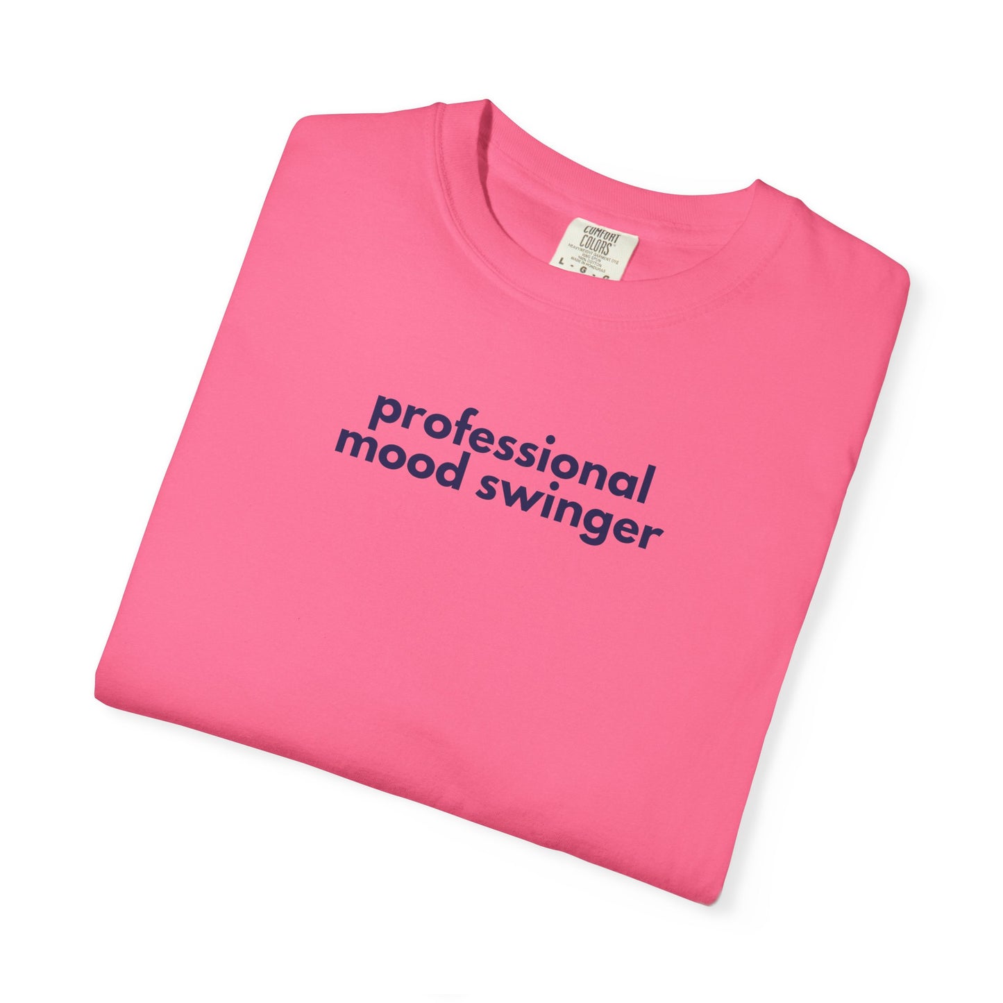 Professional Mood Swinger T-shirt, Gen X Humor Tee, Unisex Tee, Garment-Dyed Shirt, Funny Graphic Tee for Adults