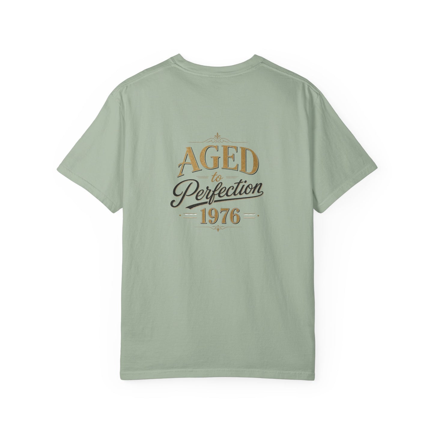 Aged to Perfection 1976 T-Shirt | Vintage Typographic Birthday Design