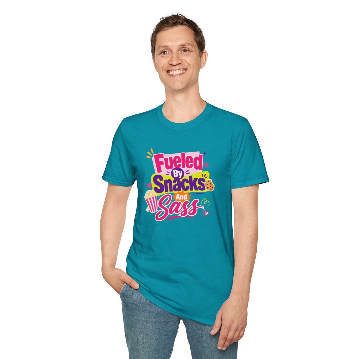 Fueled by Snacks and Sass T-Shirt | Snack Quote Tee