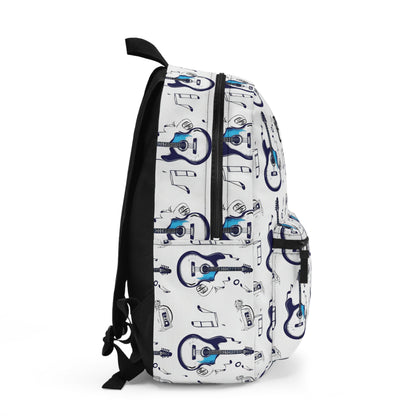 Guitar-Themed Unisex Backpack for Music Lovers, Personalized Bag, School Essentials, Gifts for Musicians, Trendy Backpack