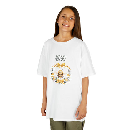 Bee Kind Bee Silly Bee You Kids T-Shirt | Cute Bee Wreath Design