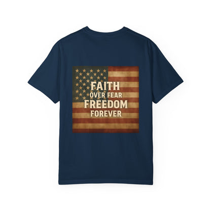 Faith Family Freedom Unisex T-shirt, Christian Tee, Faith Over Fear Shirt, Religious Apparel, Inspirational Clothing