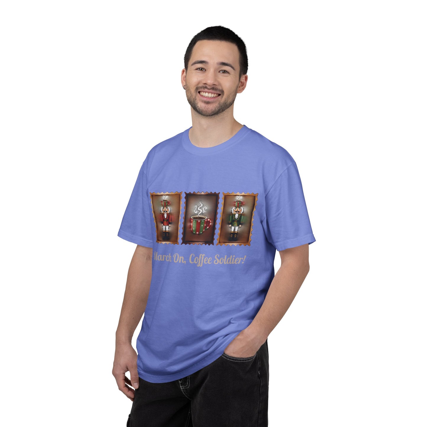 March On Coffee Soldier! T-shirt | Nutcracker Coffee Soldier Illustration