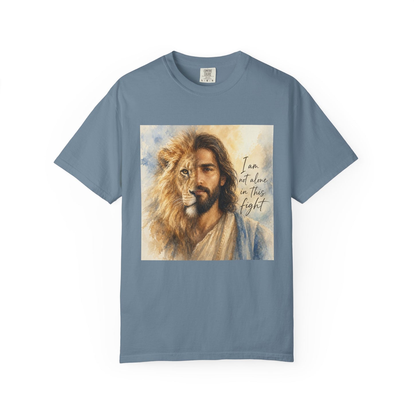 Jesus Lion of Judah t-shirt | I am not alone in this fight Christian tee