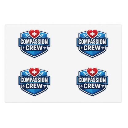 Compassion Crew Badge Sticker Sheet