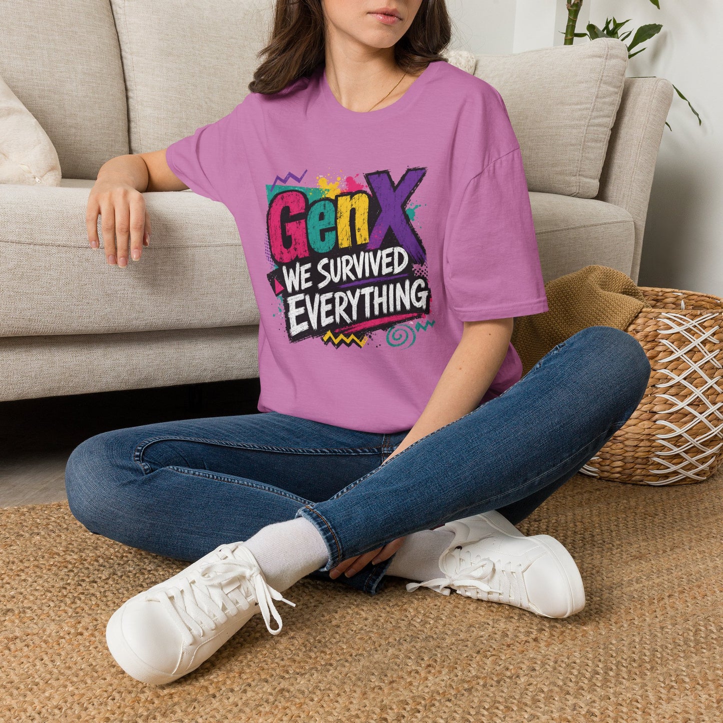 Gen X We Survived Everything T-Shirt | 90s Retro Graphic Tee
