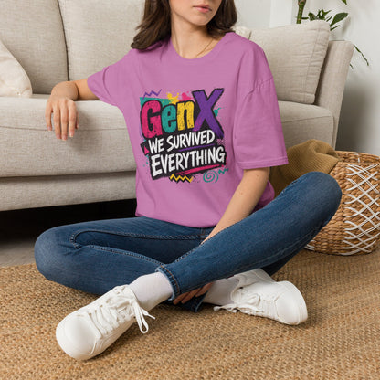 Gen X We Survived Everything T-Shirt | 90s Retro Graphic Tee