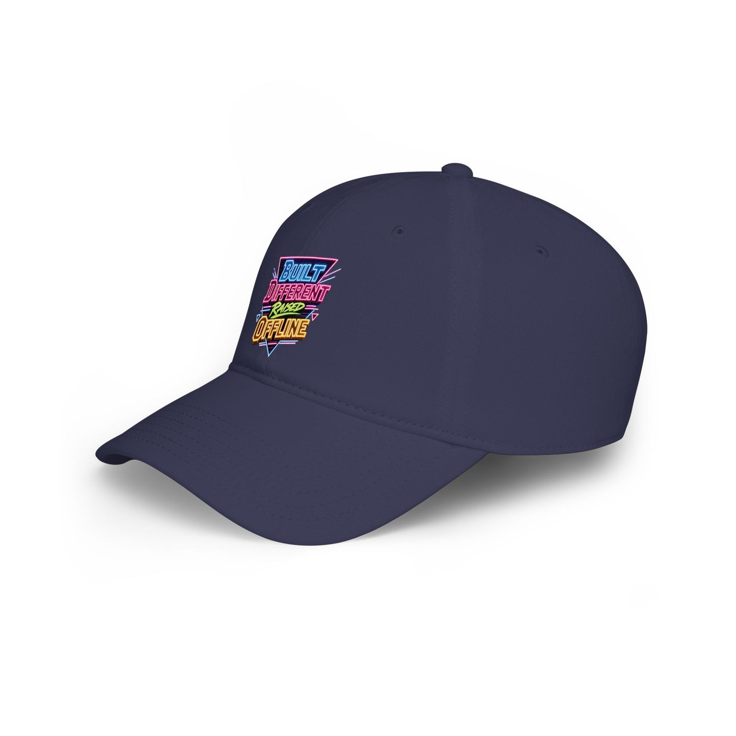 Built Different Offline graphic Baseball Cap | Retro Neon Patch