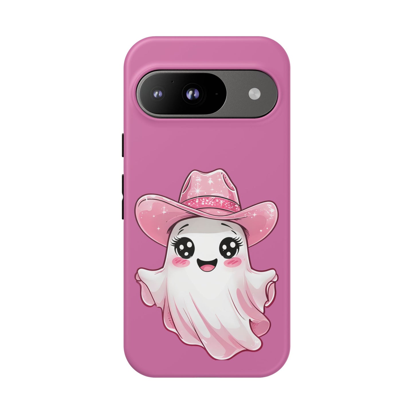 Cute Ghost Phone Case - Fun, Whimsical, Kawaii, Halloween, Gift Idea, Pink Ghost Design
