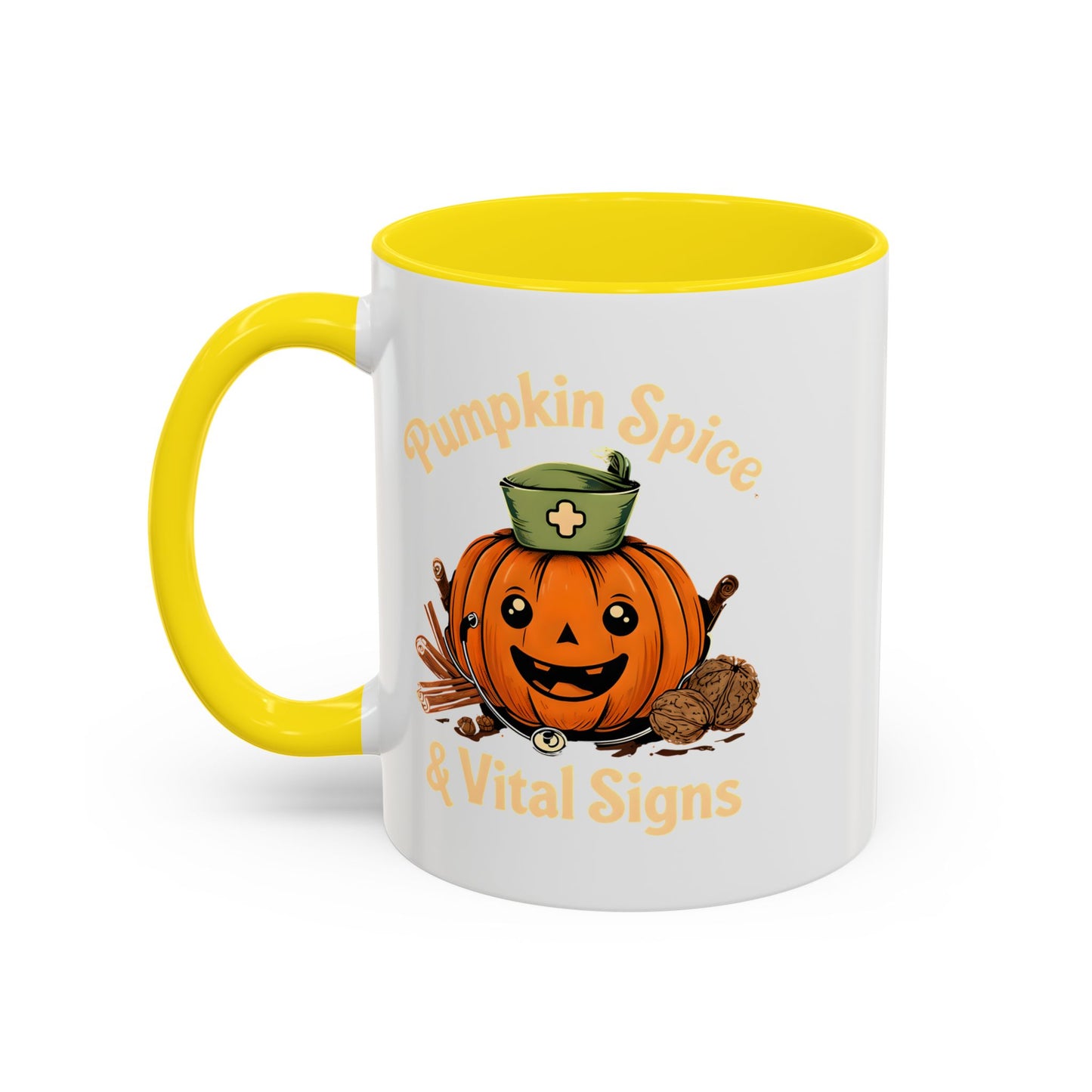 Pumpkin Spice Coffee Mug - Perfect for Fall Decor, Nursing Gifts, Halloween Parties, Cozy Mornings, Harvest Gatherings