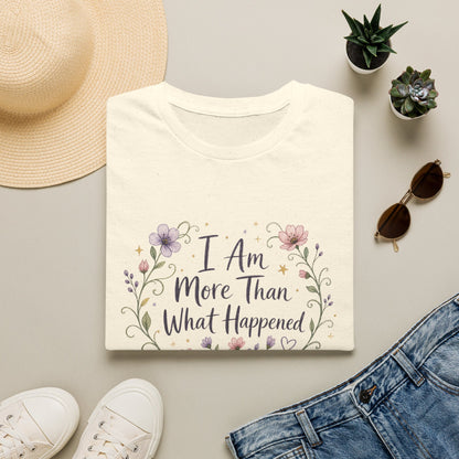 I Am More Than What Happened T-Shirt | Abuse Survivor Inspiration