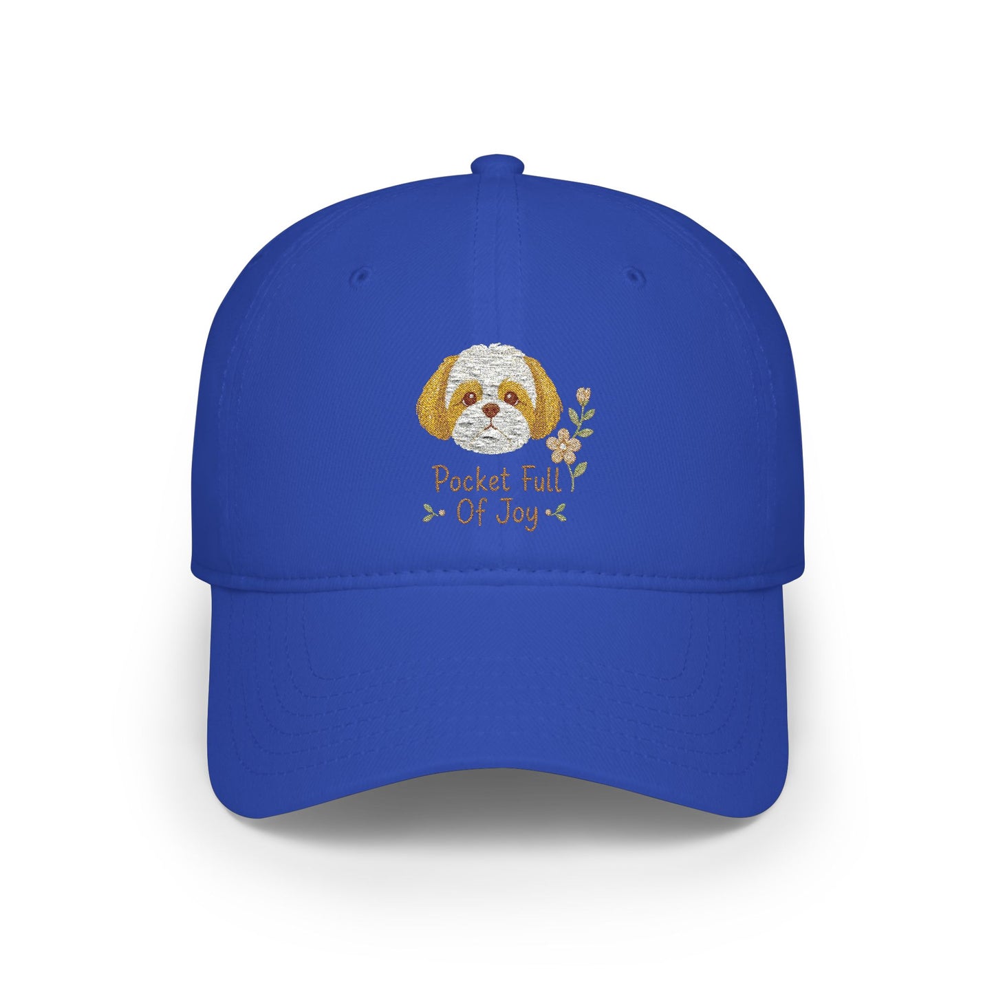 Pocket Full of Joy Shih Tzu Embroidered Cap