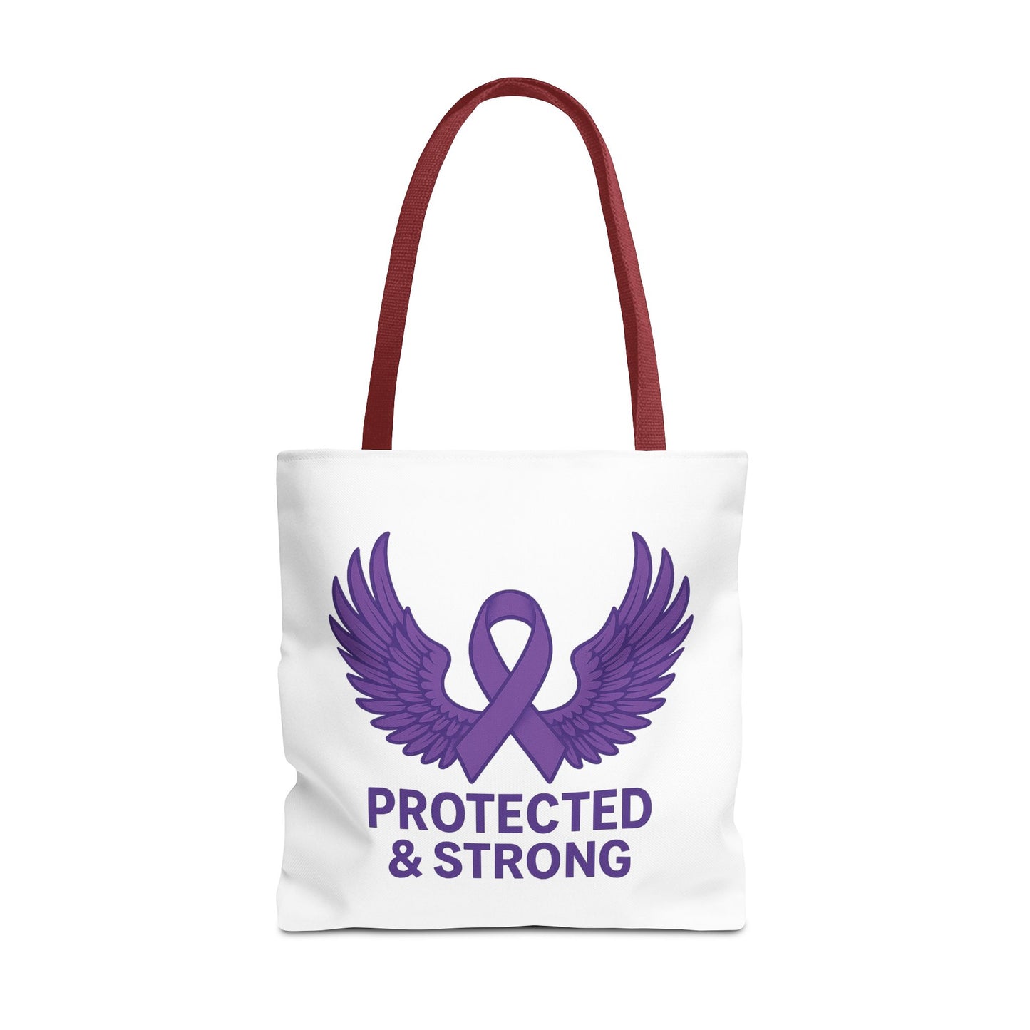 Protected and Strong Awareness Tote Bag, Eco-Friendly Shoulder Bag, Reusable Grocery Bag, Canvas Shopping Tote, Gift for Activists,