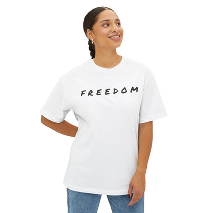 Freedom & Faith Unisex Oversized Tee, Summer Vibes Tee, Casual Gift, Patriotic Apparel, Faith-Based Outfit
