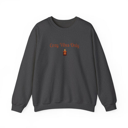 Cozy Vibes Only Sweatshirt, Unisex Crewneck, Casual Wear, Fall Fashion, Gift for Her, Cozy Apparel, Warm Layering