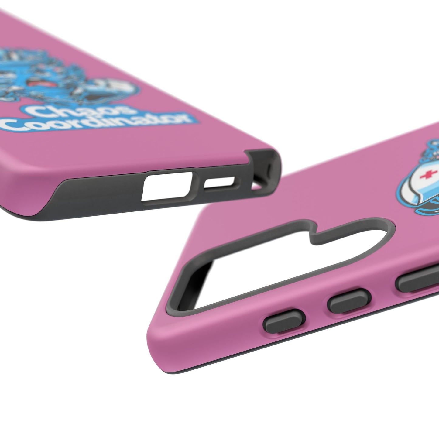 Chaos Coordinator Phone Case, Fun Nurse Gift, Tough Cases for Healthcare Heroes, Unique Cell Phone Cover, Funny Medical Humor/ Pink