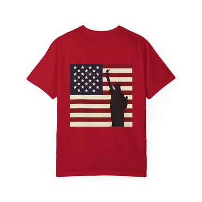 Freedom Patriotic T-shirt, Statue of Liberty, USA Independence Day Tee, Liberty Island Shirt, America Flag Top, Patriotic July 4th Gift