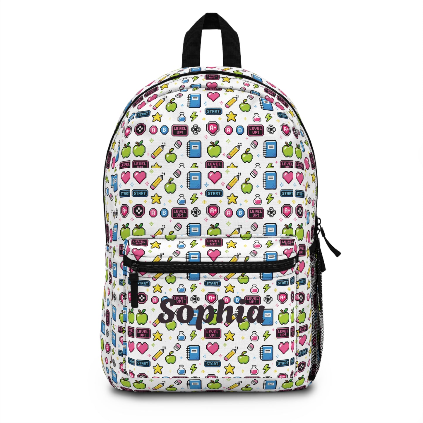 Arcade Learning Pattern Backpack | Retro Gaming School Bag