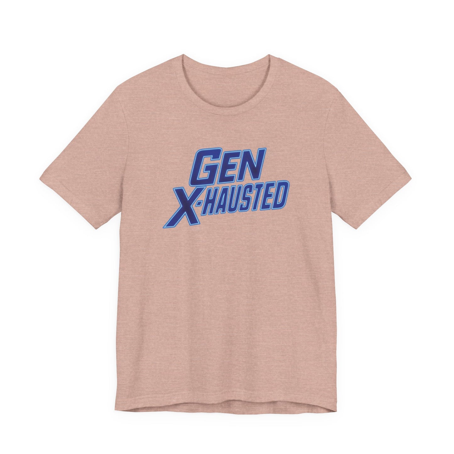 Gen X-Hausted Unisex Tee - Retro Humor Tee, Gift for Gen X, Casual Wear, Trendy Graphic Shirt, Unique Meme Apparel