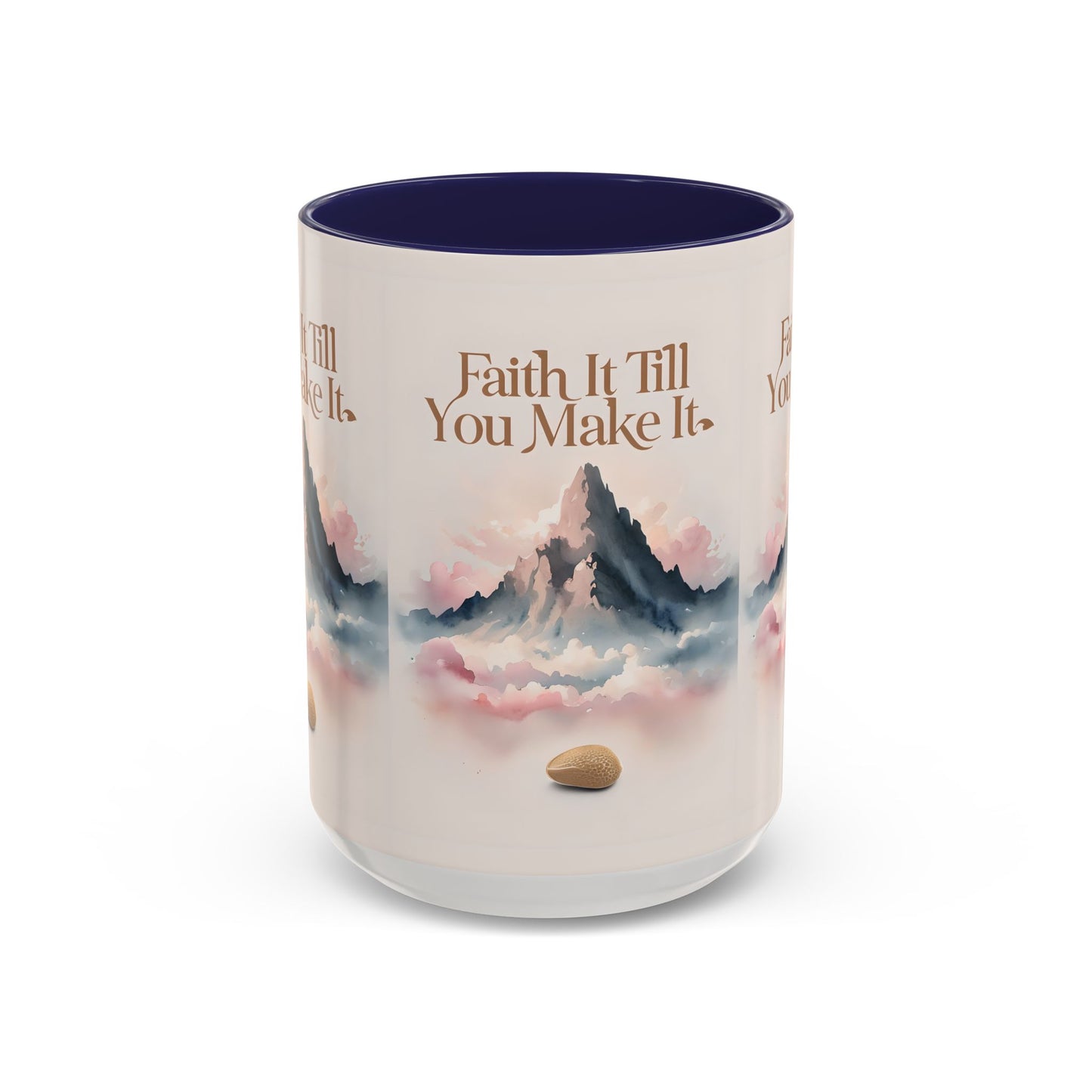 Faith It Till You Make It Coffee Mug, Motivational Drinkware, Inspirational Gift, Morning Coffee Cup, Self-Help Mug