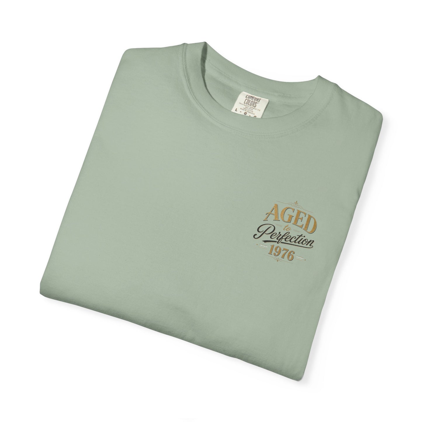 Aged to Perfection 1976 T-Shirt | Vintage Typographic Birthday Design
