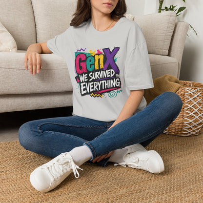 Gen X We Survived Everything T-Shirt | 90s Retro Graphic Tee