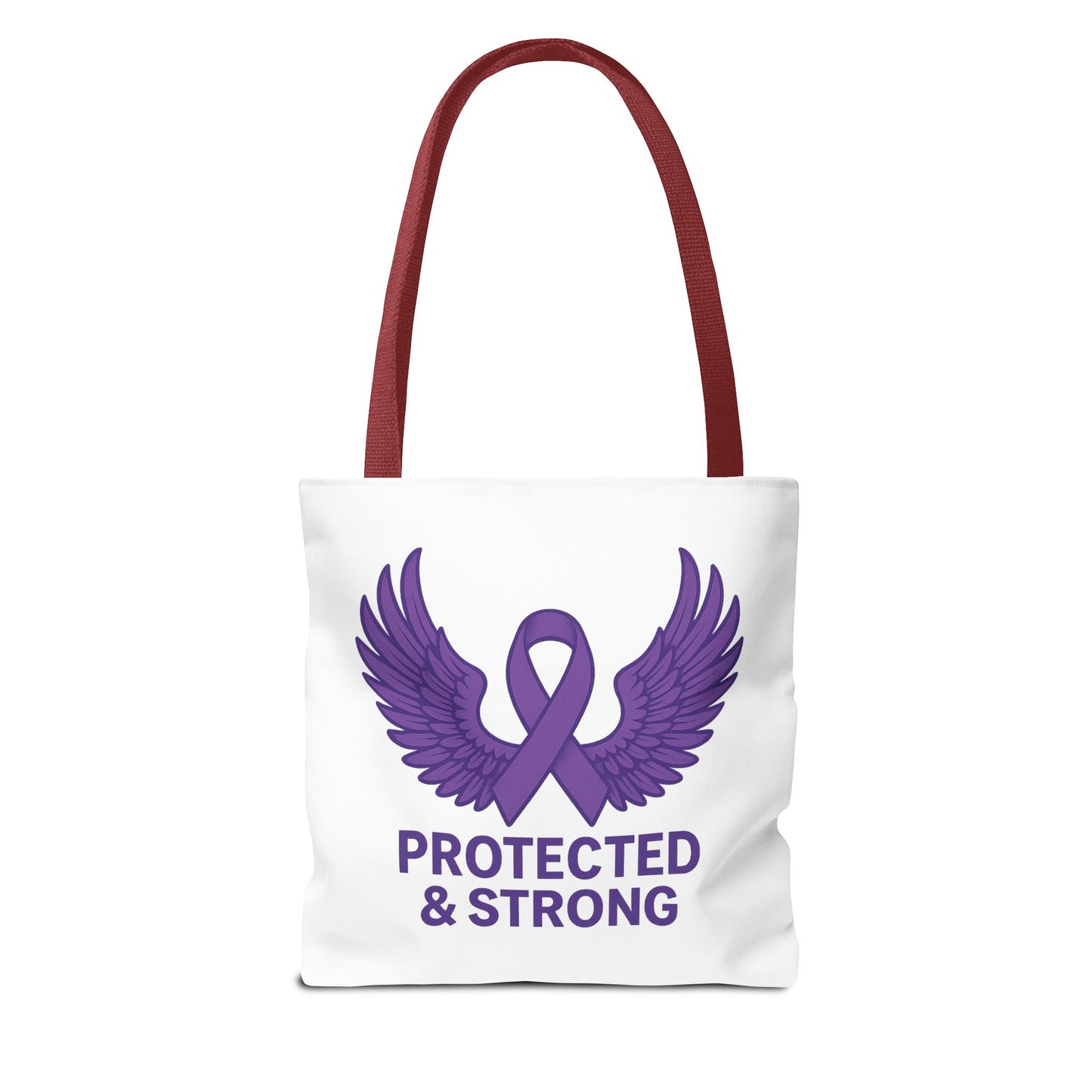 Protected and Strong Awareness Tote Bag, Eco-Friendly Shoulder Bag, Reusable Grocery Bag, Canvas Shopping Tote, Gift for Activists,