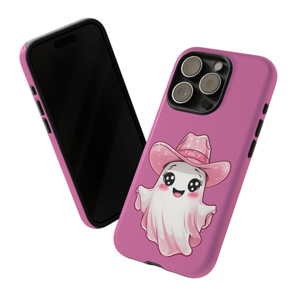 Cute Ghost Phone Case - Fun, Whimsical, Kawaii, Halloween, Gift Idea, Pink Ghost Design