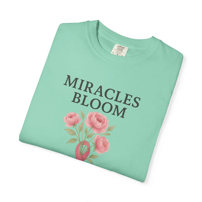 Breast Cancer Awareness T-Shirt, Floral Design for Charity Events, Gifts for Survivors, Unisex Apparel, Supportive Fashion