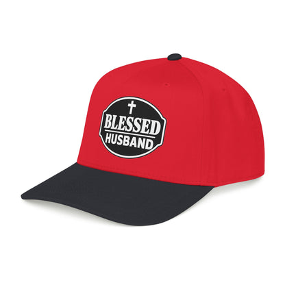 Blessed Husband Embroidered Hat Mid Profile Baseball Cap | Husband Dad Faith