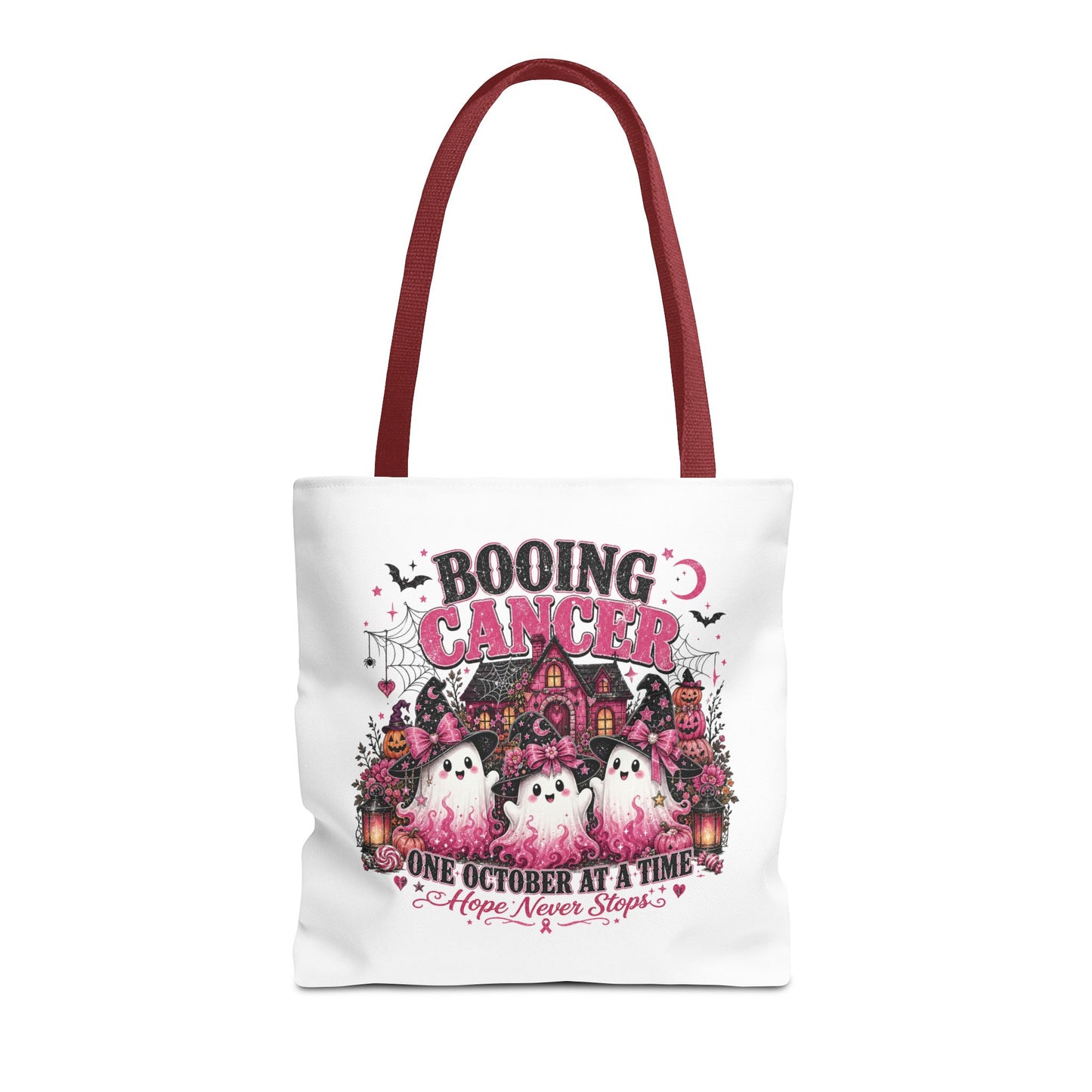 Booing Cancer Halloween ghosts design Tote | One October at a Time