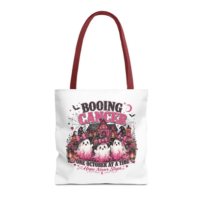 Booing Cancer Halloween ghosts design Tote | One October at a Time