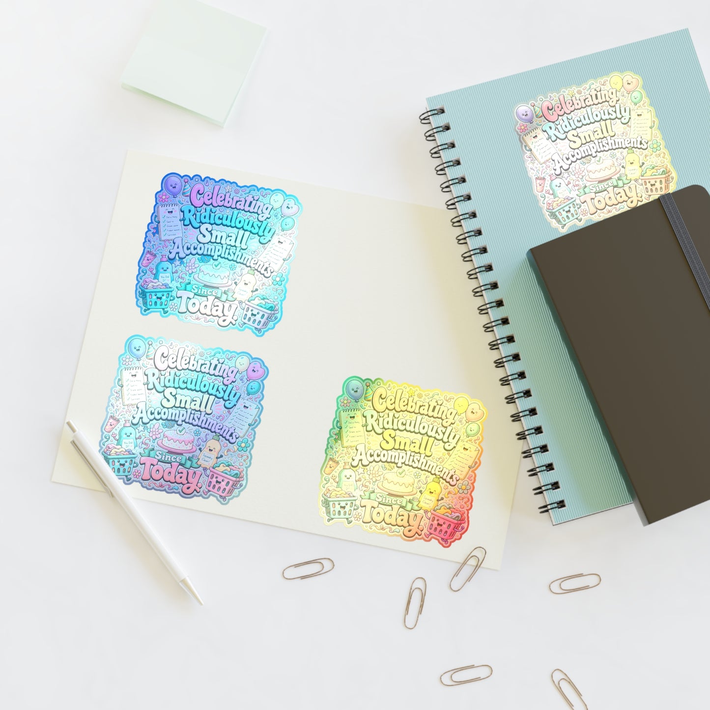 Celebrating Ridiculously Small Accomplishments Sticker Sheets | Cute Planner Stickers, Motivational Scrapbook Decals