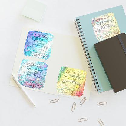 Celebrating Ridiculously Small Accomplishments Sticker Sheets | Cute Planner Stickers, Motivational Scrapbook Decals