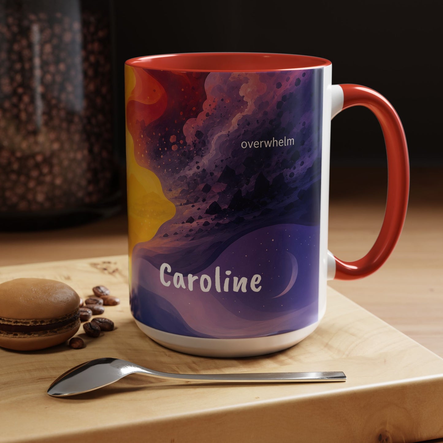 Colorful Emotional Spectrum Mug | Personalized Name Coffee Mug