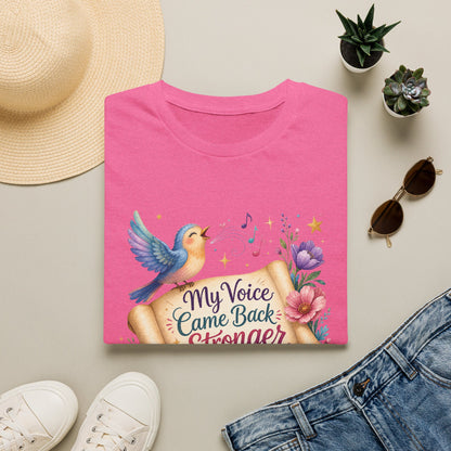 My Voice Came Back Stronger T-Shirt | Survivor