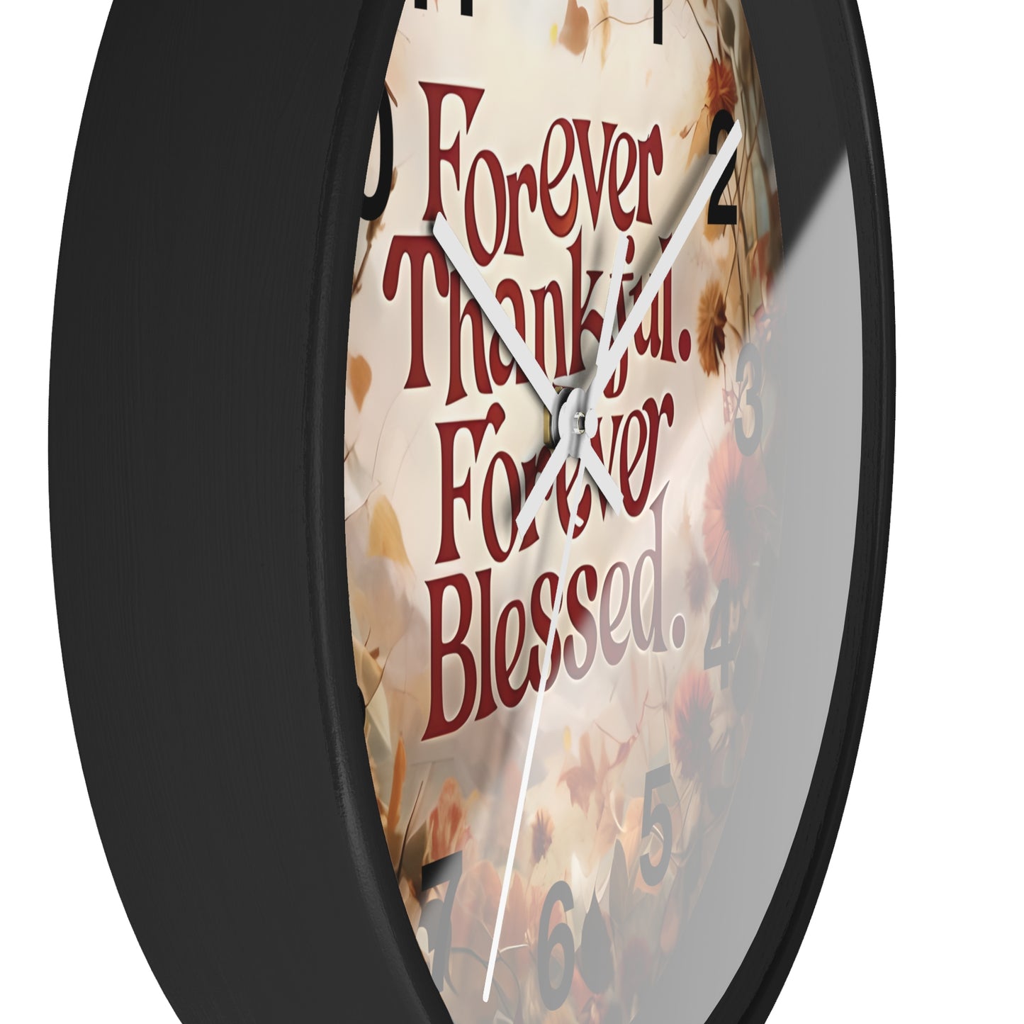 Forever Thankful Forever Blessed Wall Clock, Thankful Wall Decor, Blessed Home Decor, Religious Clock, Inspirational Gift