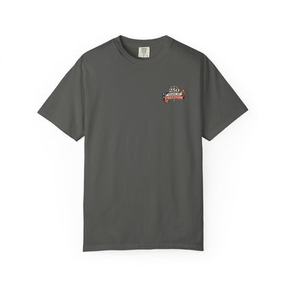 250 Years of Freedom T-shirt | American Flag Ribbon Patriotic Tee
