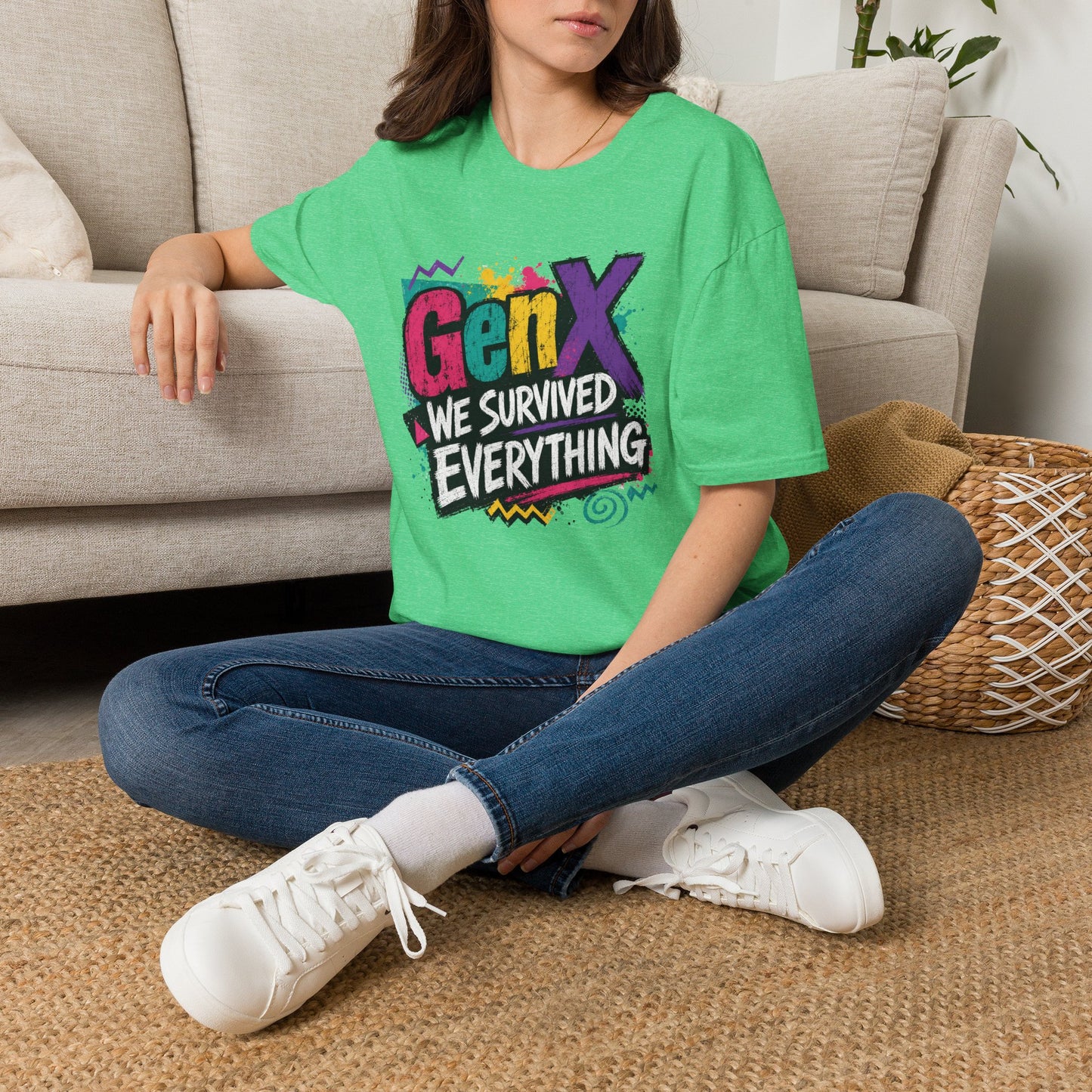 Gen X We Survived Everything T-Shirt | 90s Retro Graphic Tee