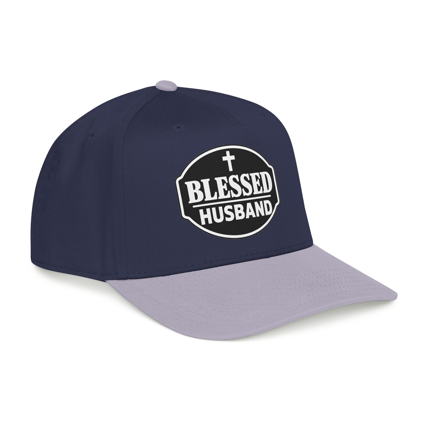 Blessed Husband Embroidered Hat Mid Profile Baseball Cap | Husband Dad Faith