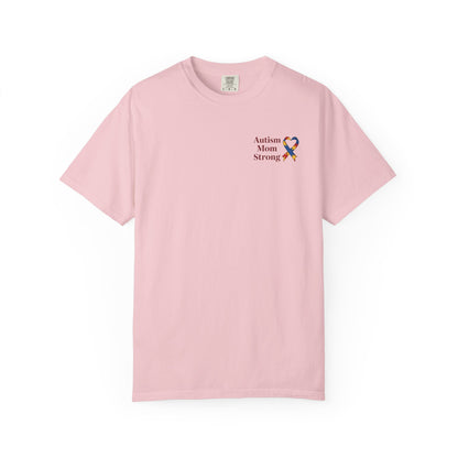 Autism Mom Strong T-shirt | Autism Awareness Puzzle Ribbon