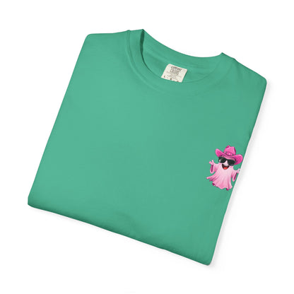 Bride Saddle Up Ghost T-shirt - Fun Unisex Tee for Weddings, Bachelorette Parties, Halloween, Unique Gift for Brides