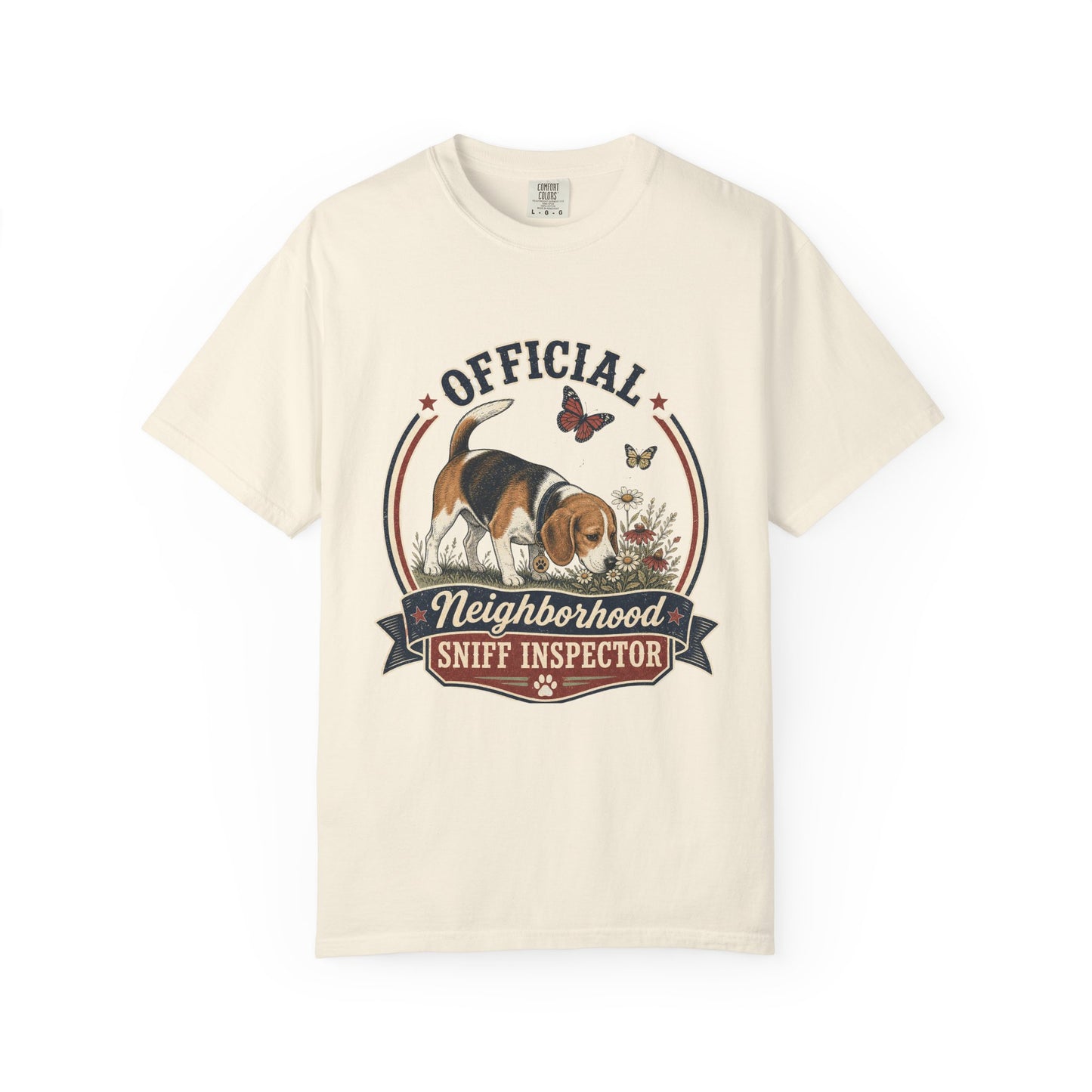 Official Neighborhood Sniff Inspector Beagle T-Shirt | Dog Lover Tee