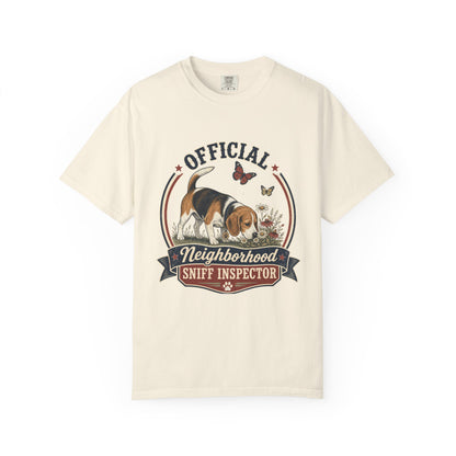 Official Neighborhood Sniff Inspector Beagle T-Shirt | Dog Lover Tee